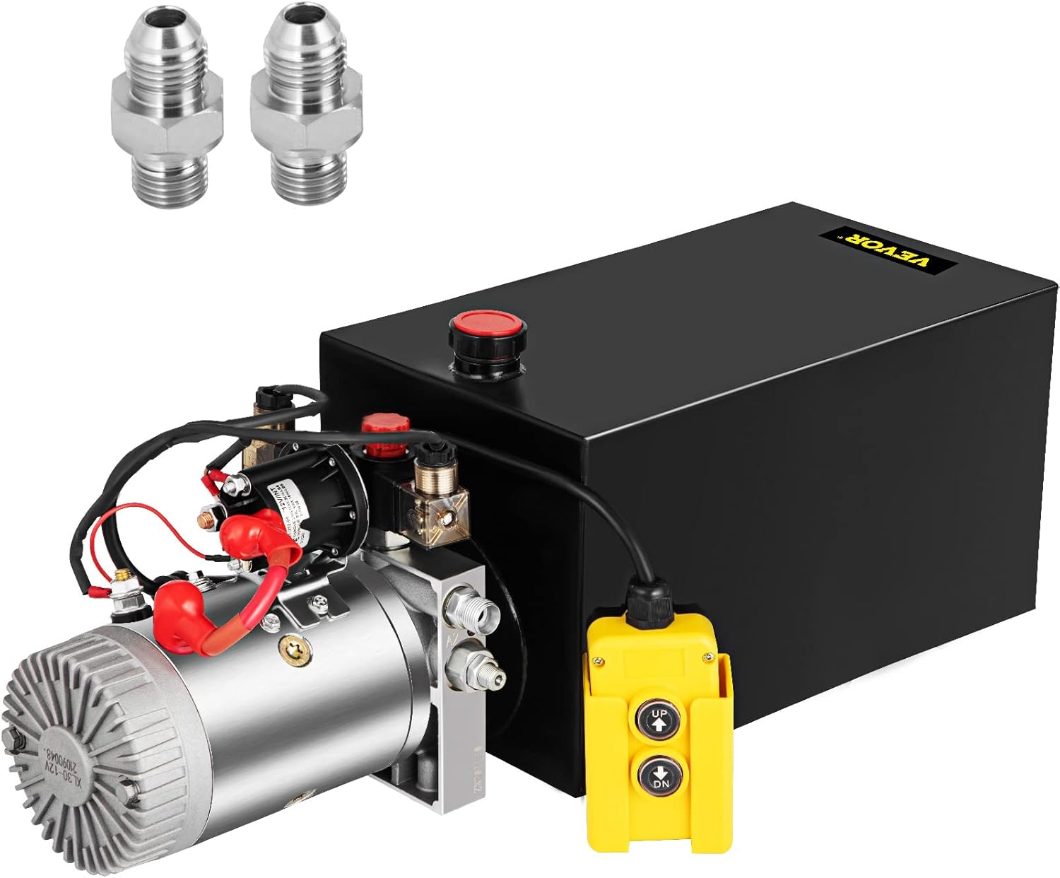 12V/DC Double Acting Hydraulic Pump Unit with Metal Reservoir Q2738