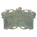 Bronze Verdi Personalized Plaque U3224