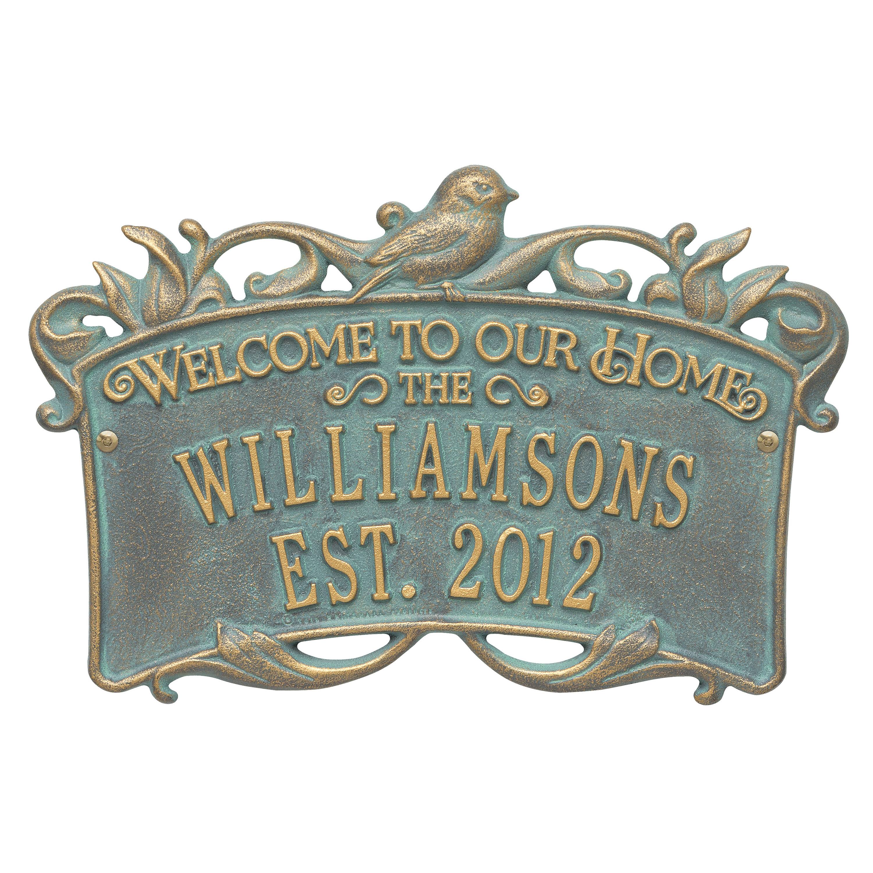 Bronze Verdi Personalized Plaque U3224