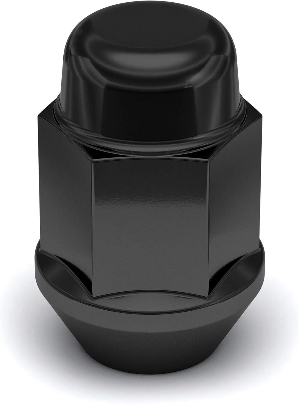 Black Chrome M12x1.50 Bulge Acorn Lug Nut, 20 Pack Z21929