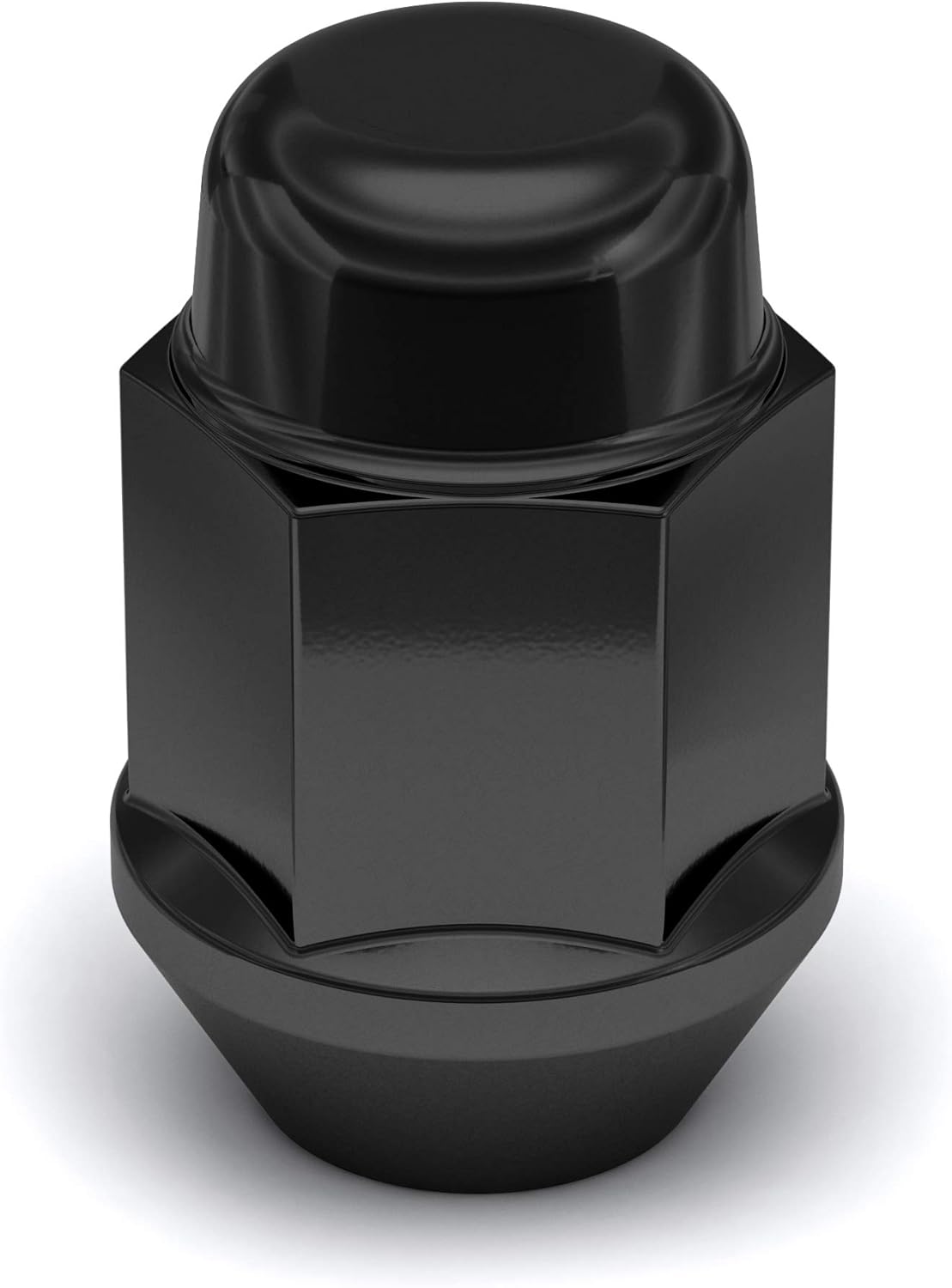 Black Chrome M12x1.50 Bulge Acorn Lug Nut, 20 Pack Z21929