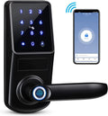 Black Smart Fingerprint Door Lock with Keyless Entry Deadbolt M757