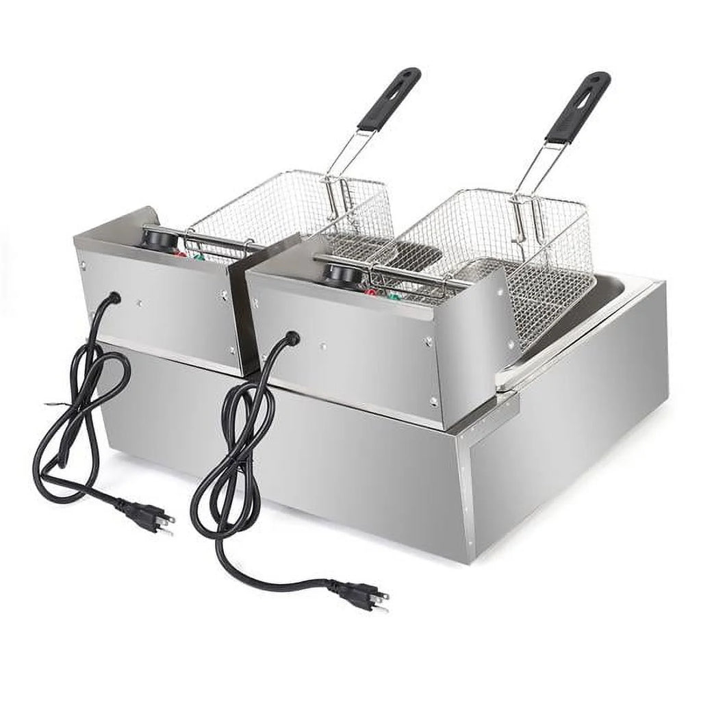 5000W 12L Dual Tanks Electric Deep Fryer with 2 Basket F50880