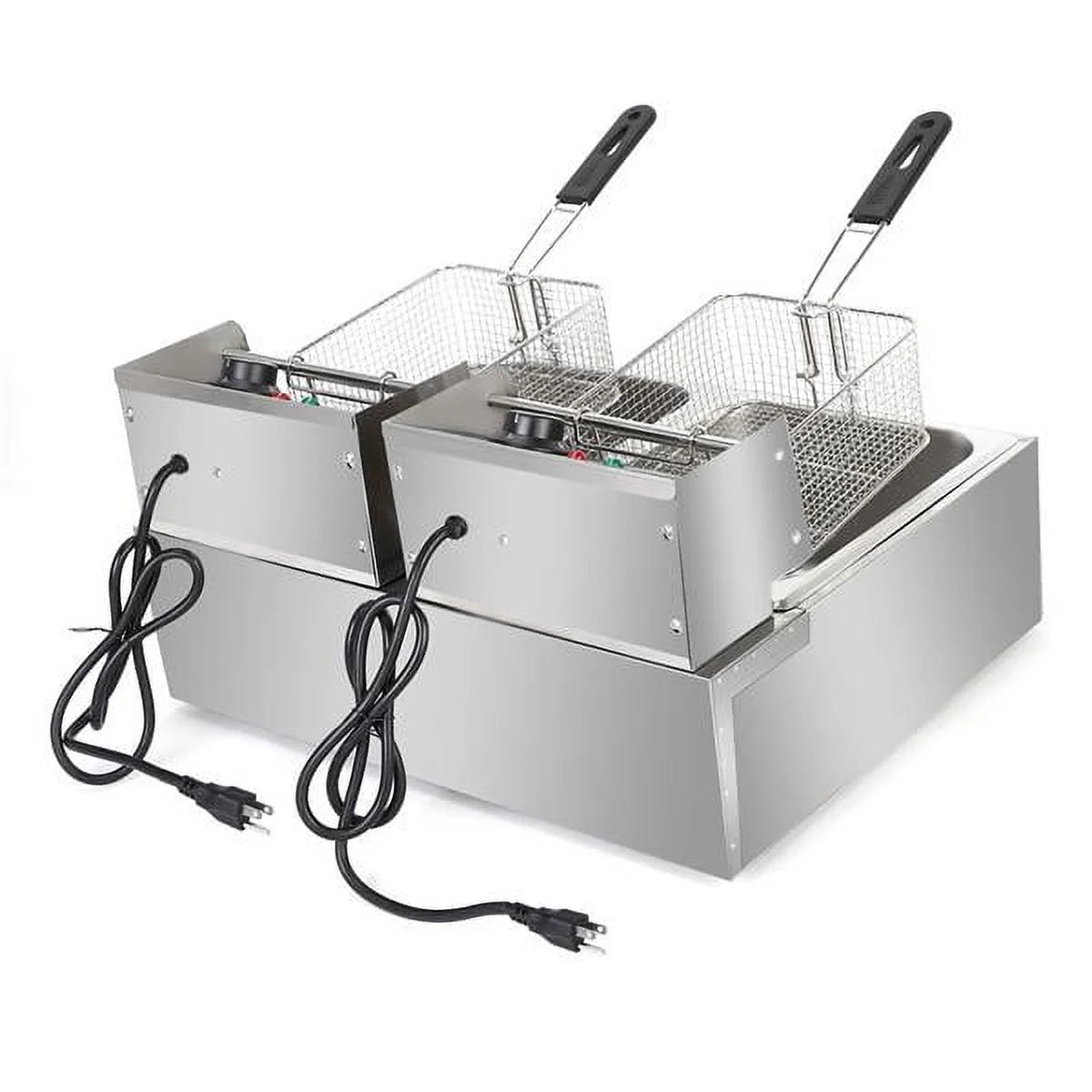 5000W 12L Dual Tanks Electric Deep Fryer with 2 Basket F50880