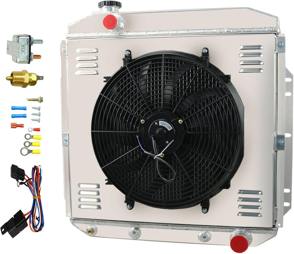 All Aluminum 4 Row Radiator with Shroud and Fan N249727