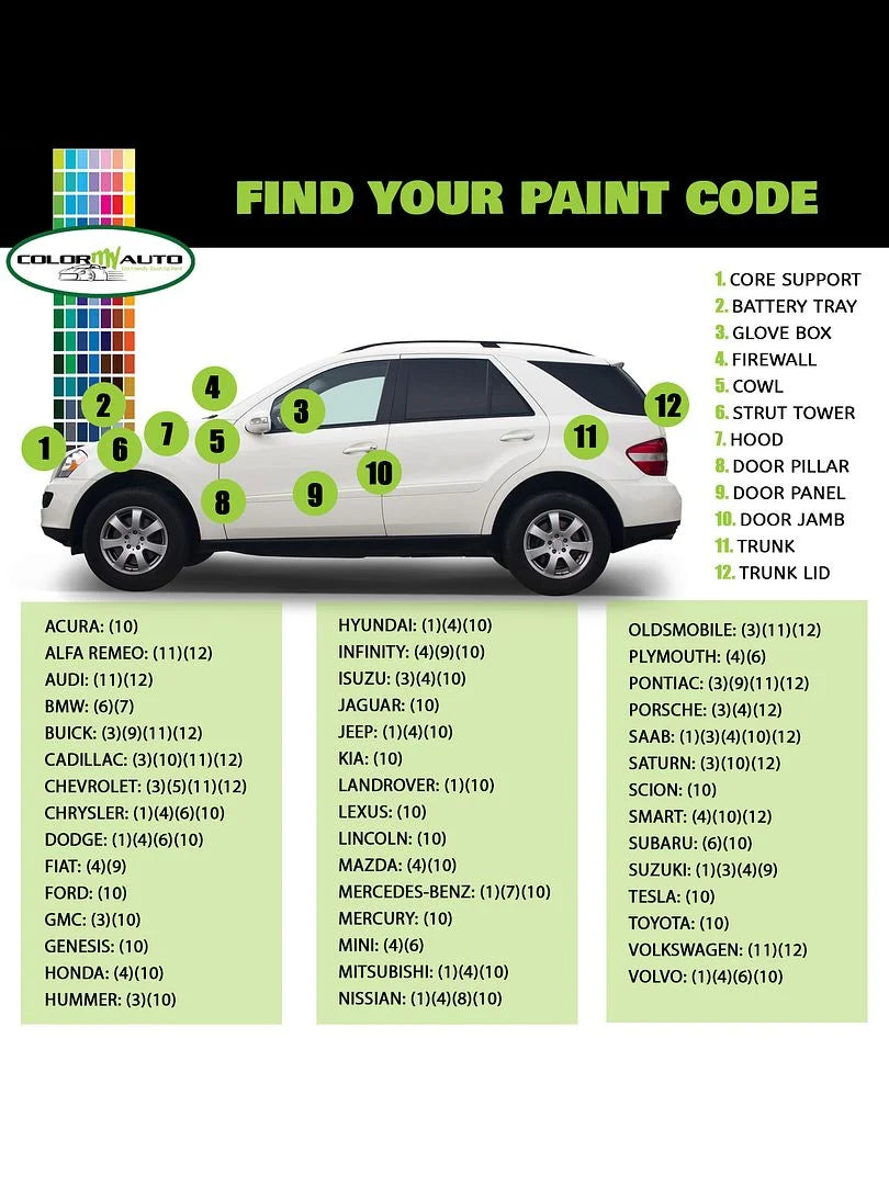 Single Stage Automotive Paint 1 Oz Bottle O3588