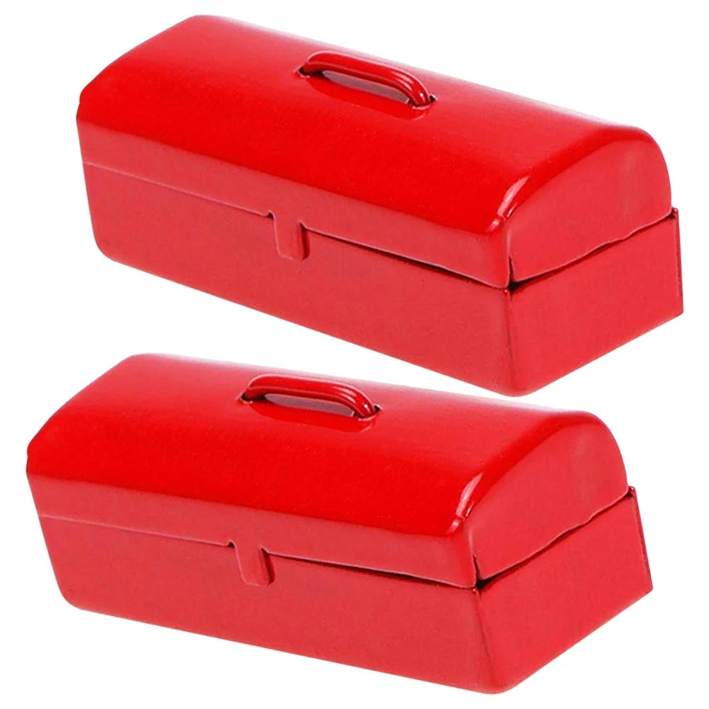 Red Iron Tiny Dollhouse Toolbox Set R598540