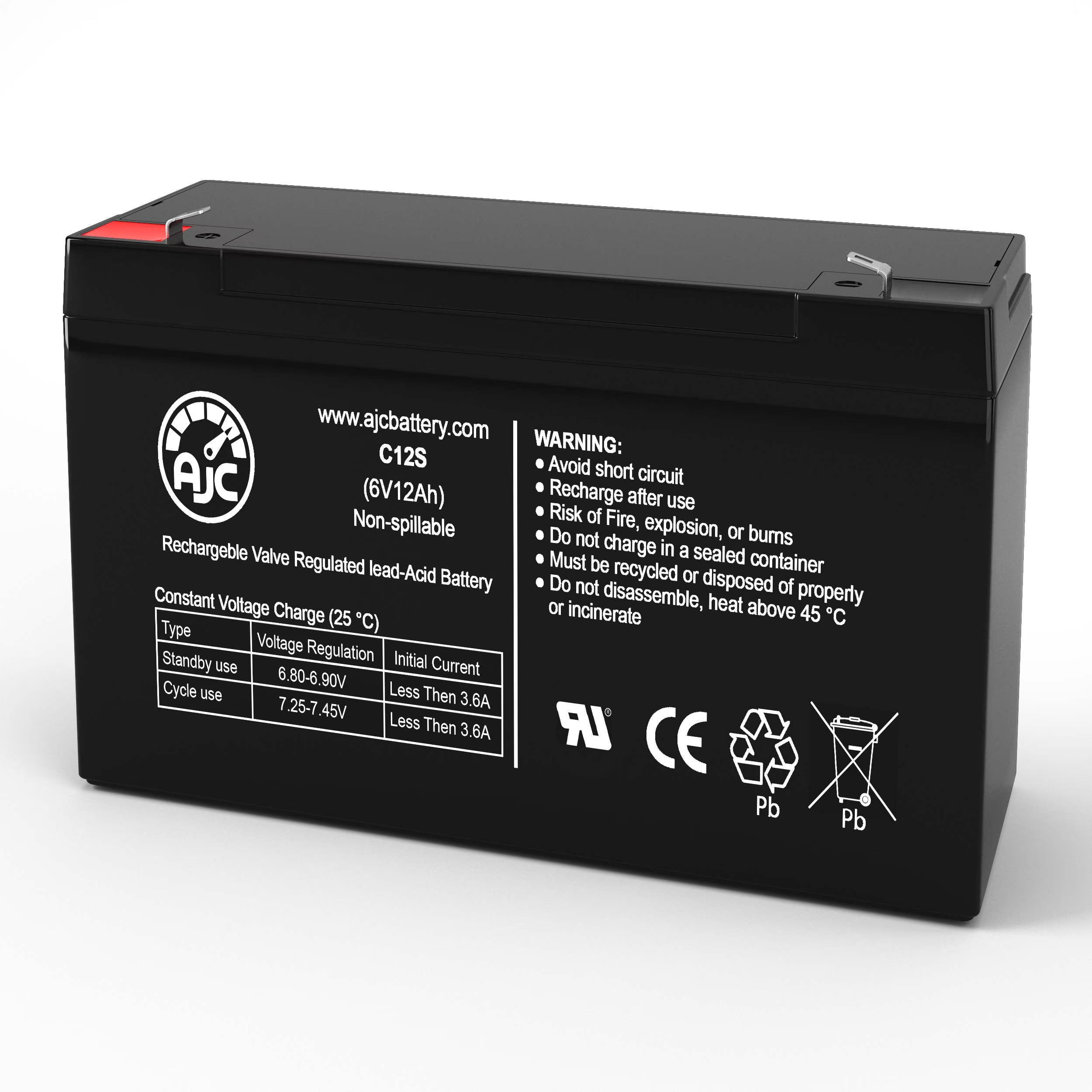 6V 12Ah Ride-On Toy Battery R270