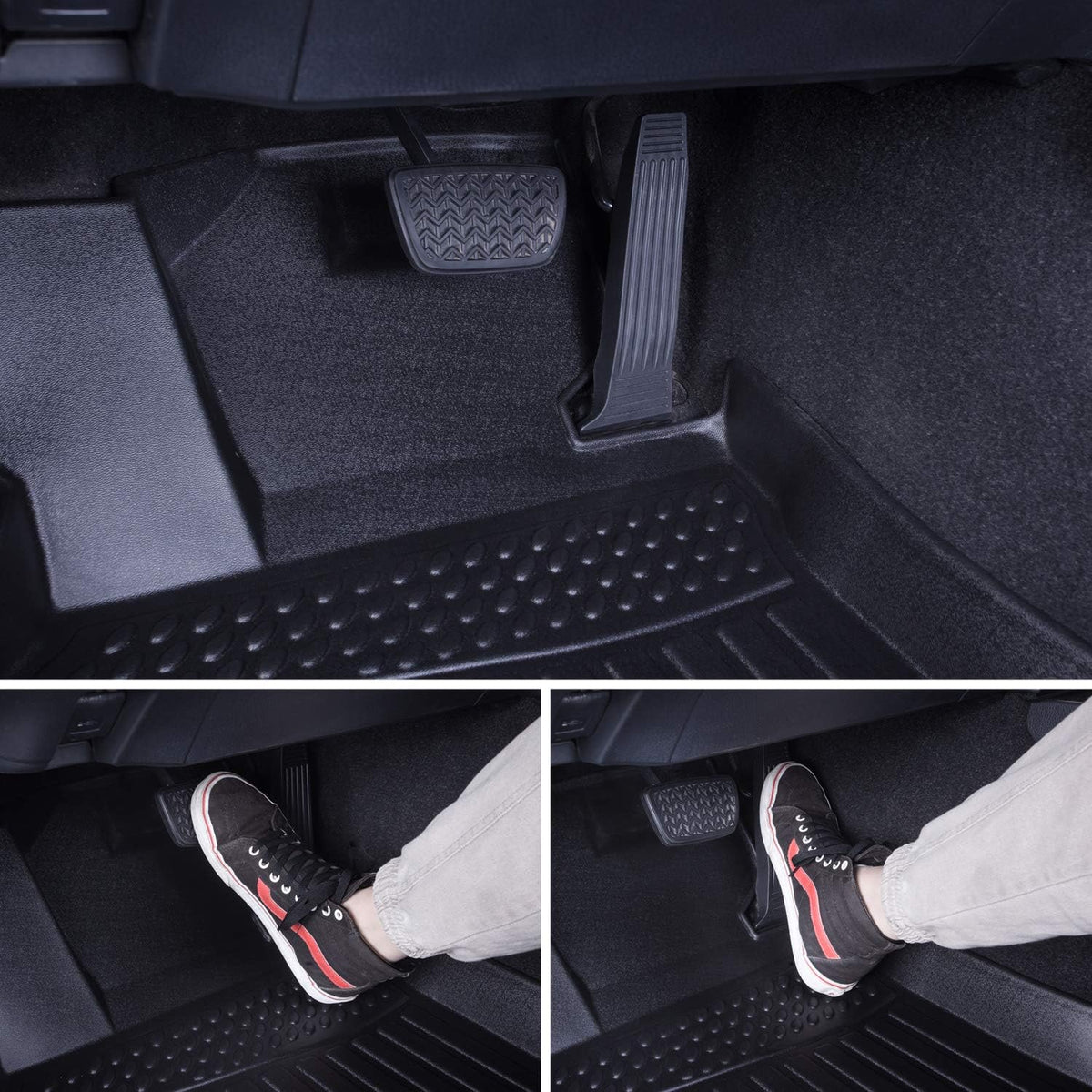 Black Front and Rear Car Mats for Hyundai Tucson 2019 2020 2021 K6684