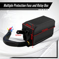 12V 6 Slots Fuse and Relay Box Kit with ATC ATO Blade Fuses and 5pcs 5Pins 40A Relay and 1pcs 4Pin 40A Relay Z637197