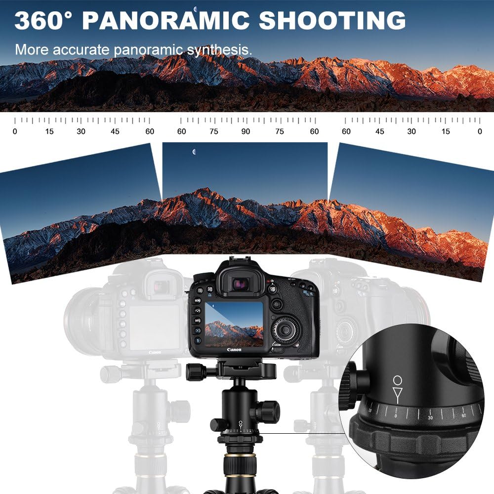 62'' Aluminum Camera Tripod with Ball Head U42532