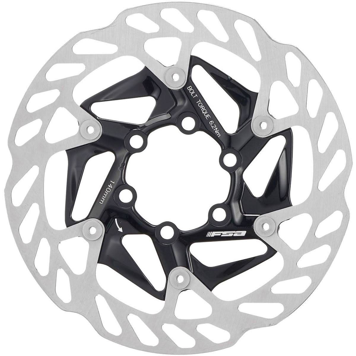 140mm Black-Silver Disc Brake Rotor Q637081