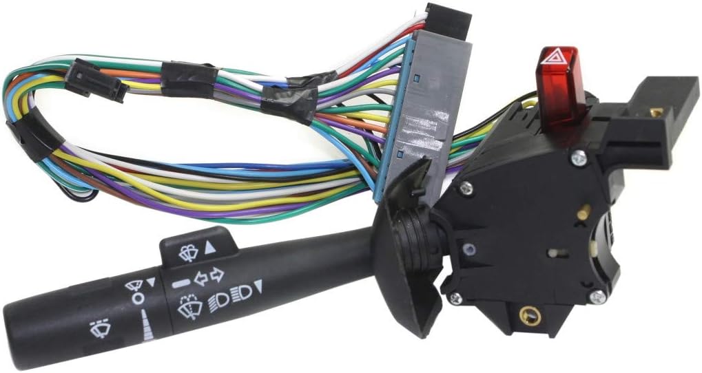Turn Signal Switch for GMC Savana 1500 2500 3500 2001 2002, 20 Male Terminals, Blade Type, Pack of 2 E6891