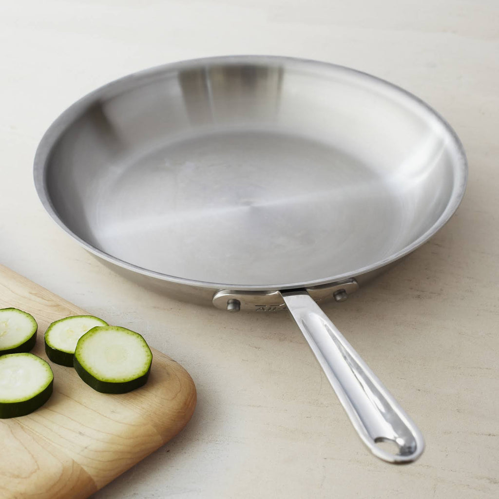 Brushed Stainless 10x22 Fry Pan R9031