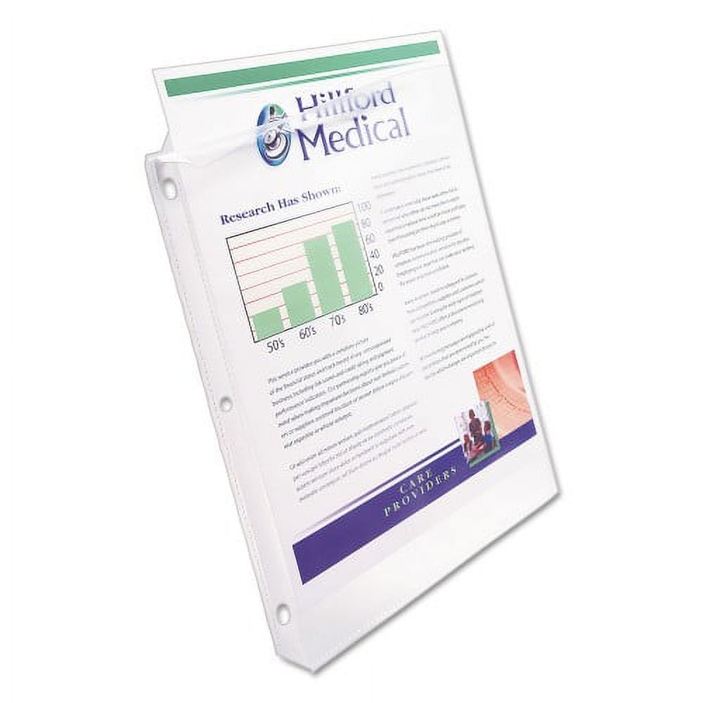 Poly Sheet Protectors, Heavy Gauge, Letter, Nonglare, 50/Box E1169