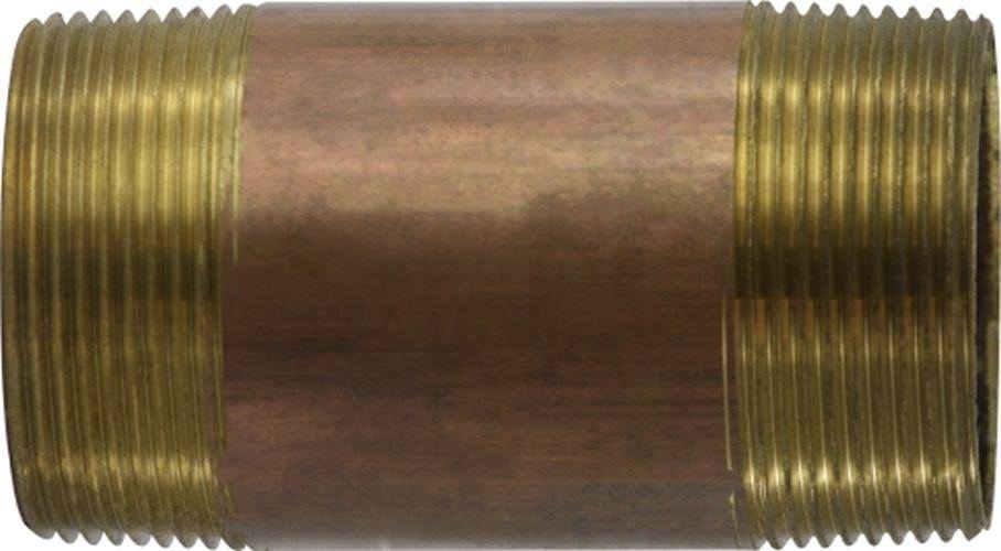 Red Brass Nipple 2-1/2 x 5-1/2 Y5168