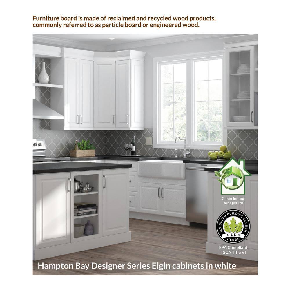 White Dual Pull Out Trash Can Base Kitchen Cabinet J62075
