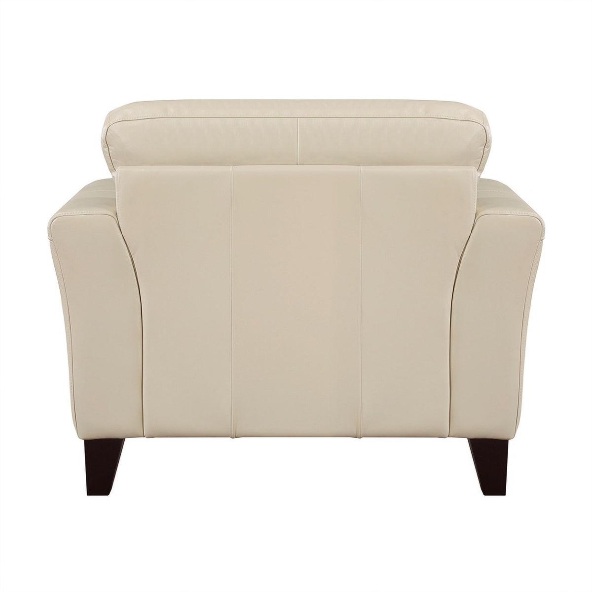 19" Plywood and Leather Chair in Cream N298136