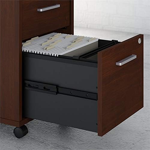 3 Drawer Mobile File Cabinet in Century Walnut I428