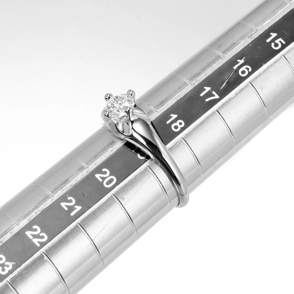 Solitaire Ring Platinum Diamond A2165