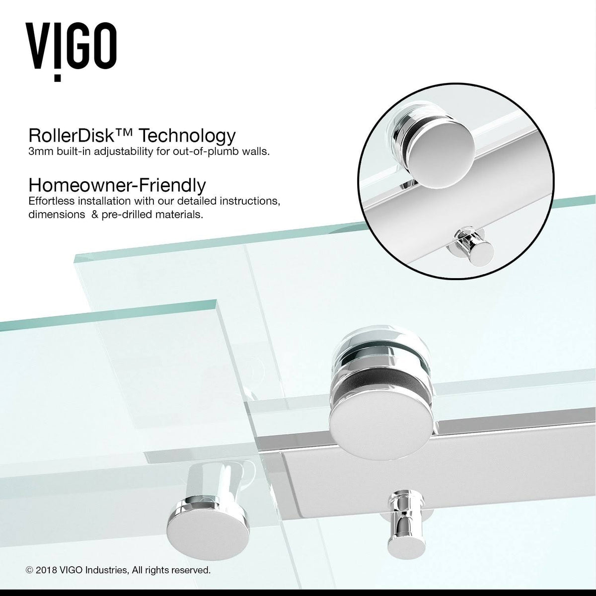 Adjustable Frameless Sliding Tub Door in Stainless Steel E5373