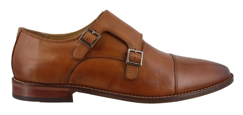 Saddle Tan Double Monk Strap Shoes I52839