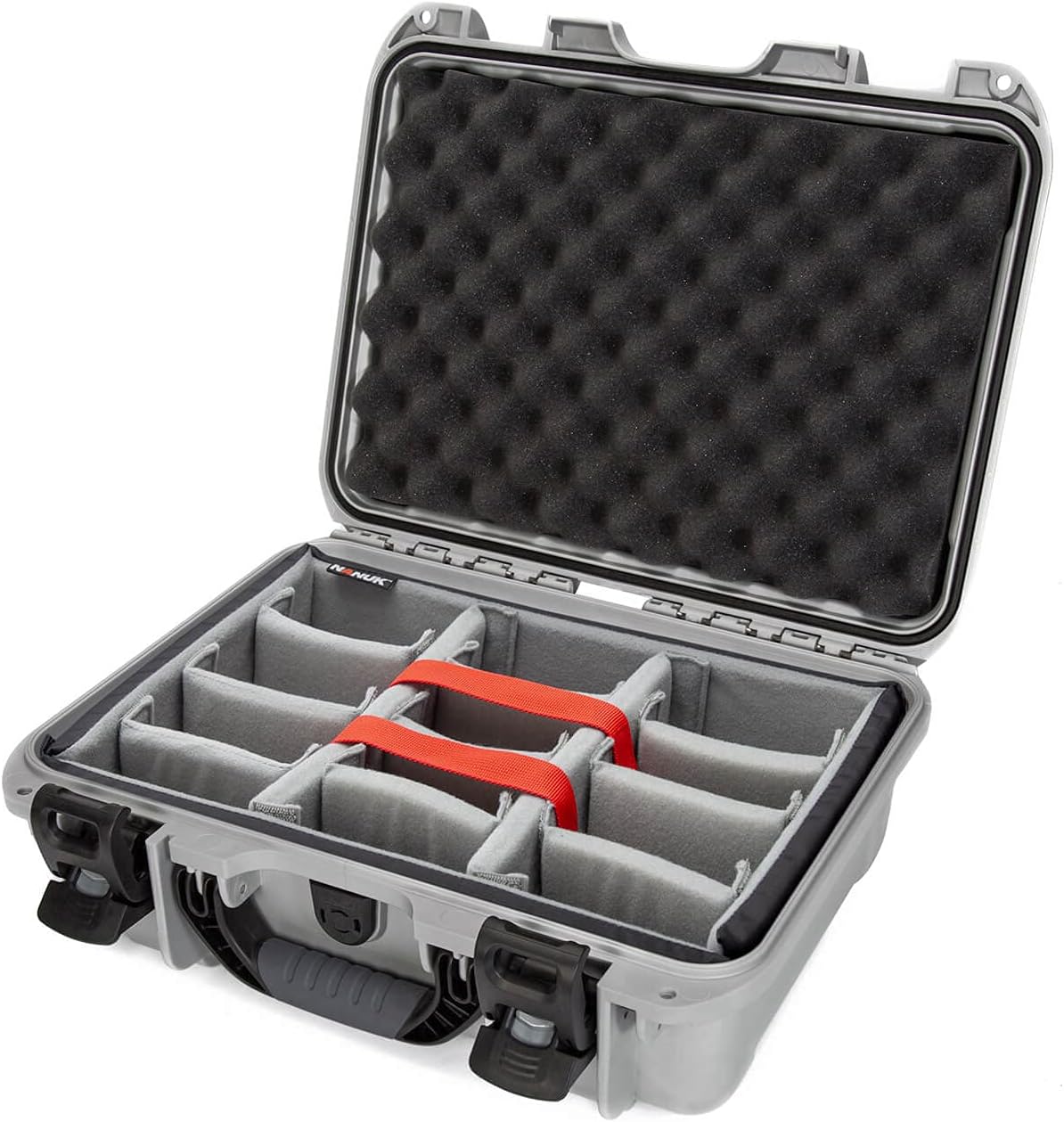 Red Waterproof Hard Case with Padded Dividers S223896