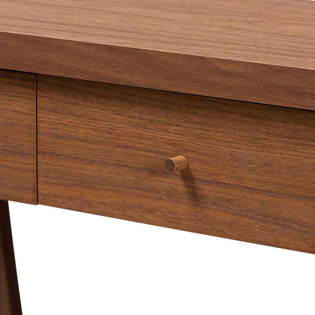 Walnut Brown 2-Drawer Console Table J604392