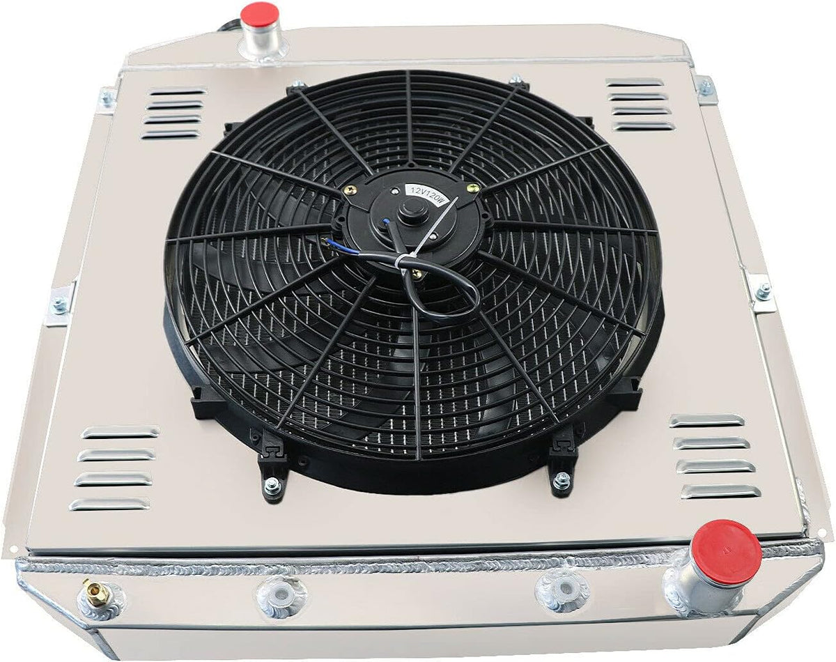 All Aluminum 4 Row Radiator with Shroud and Fan N249727