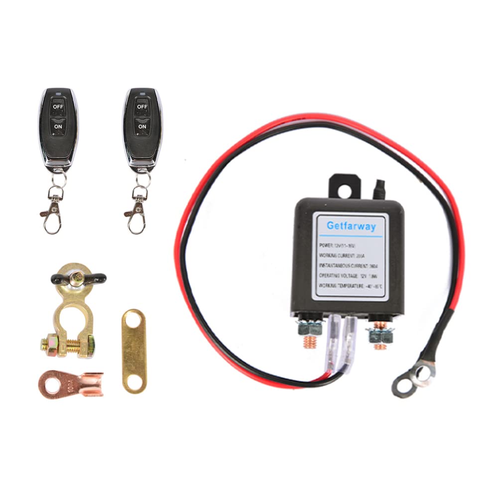 DC12V 200A Remote Control Battery Disconnect Switch with 2 Keys Z91392