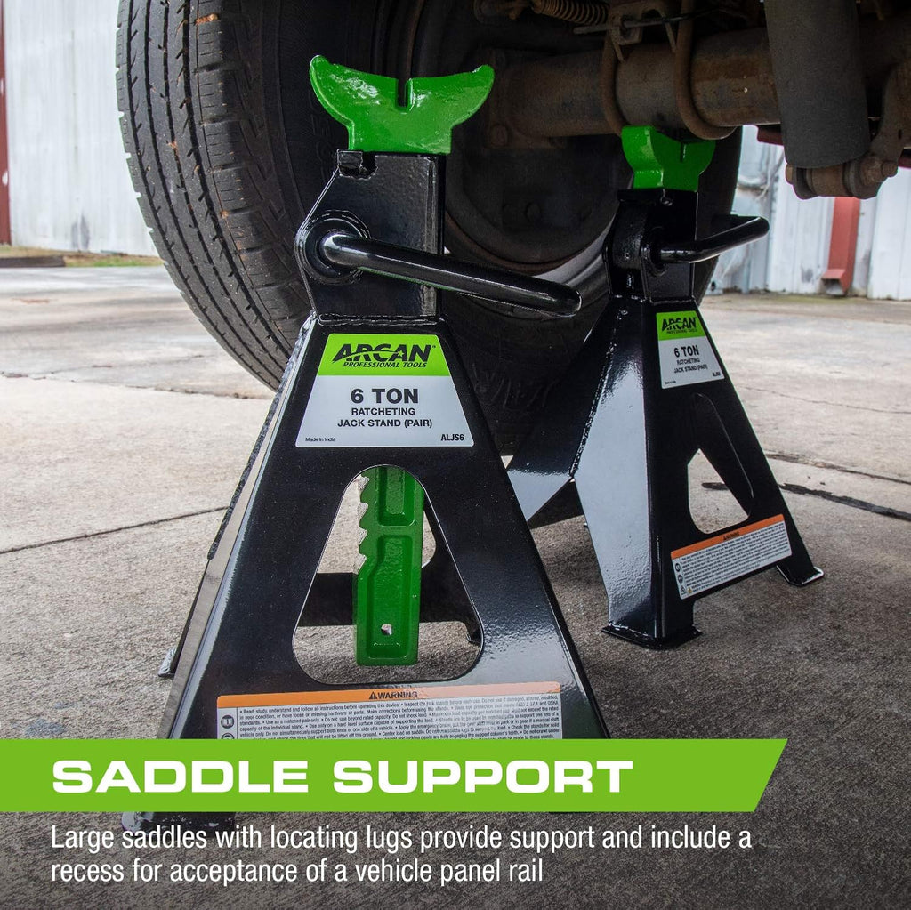 6-Ton Steel Jack Stands Pack of 2 O548395