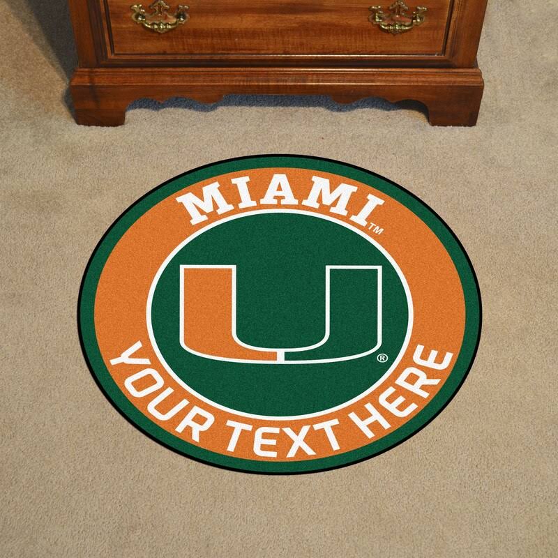 Miami Hurricanes 27 Roundel Mat L480769