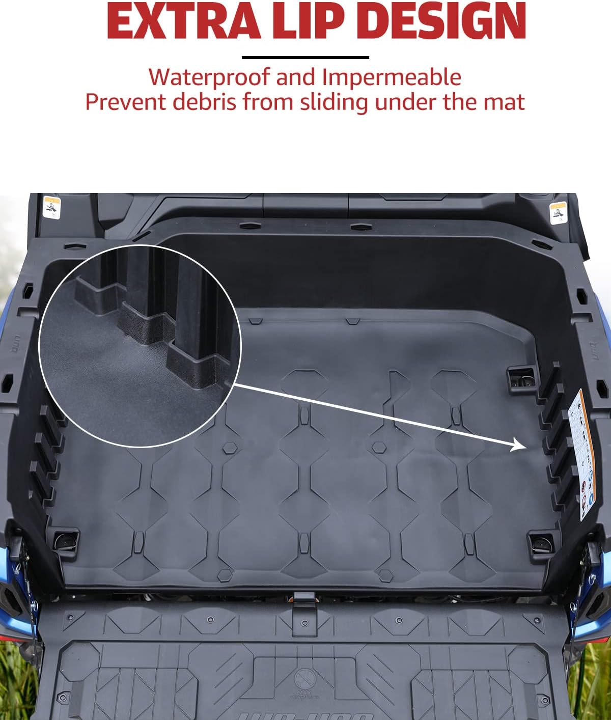 Black TPE Rubber Cargo Bed Mat Liner G66184