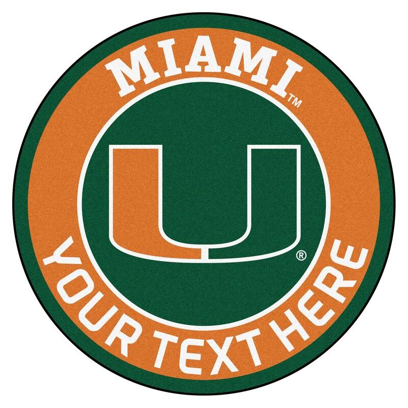Miami Hurricanes 27 Roundel Mat L480769