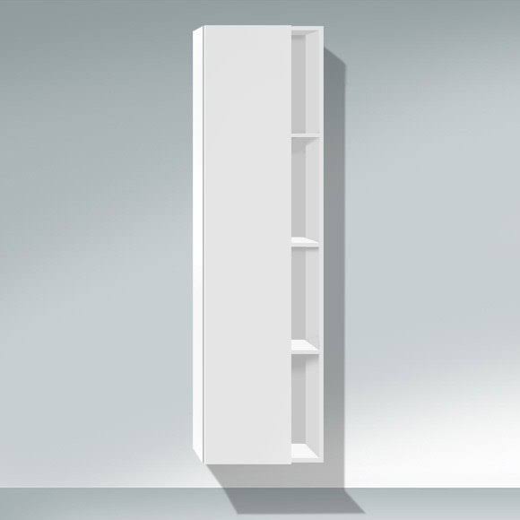Bi-Color Natural Walnut Tall Cabinet U251