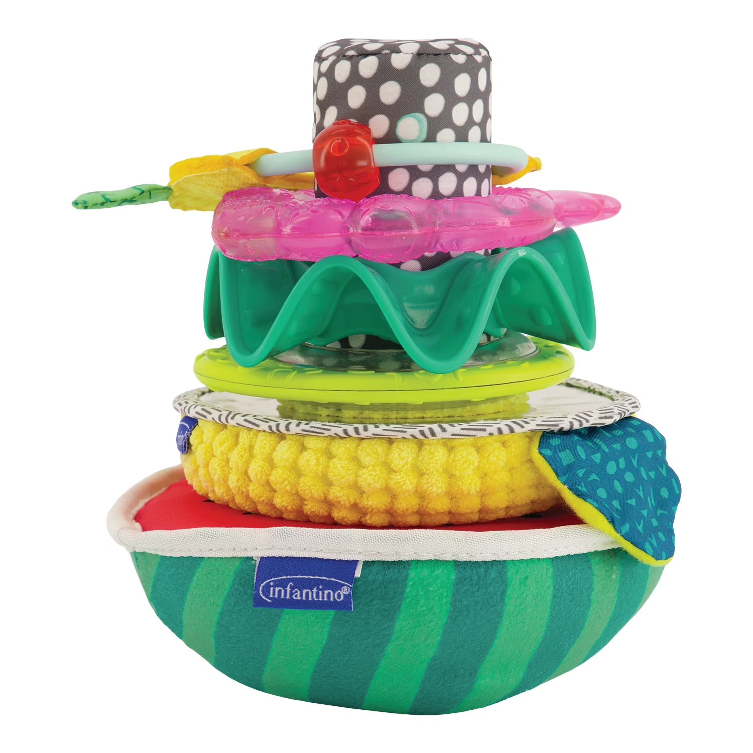 Multicolor Fruit-Shaped Sensory Stacking Rings Toy C873494