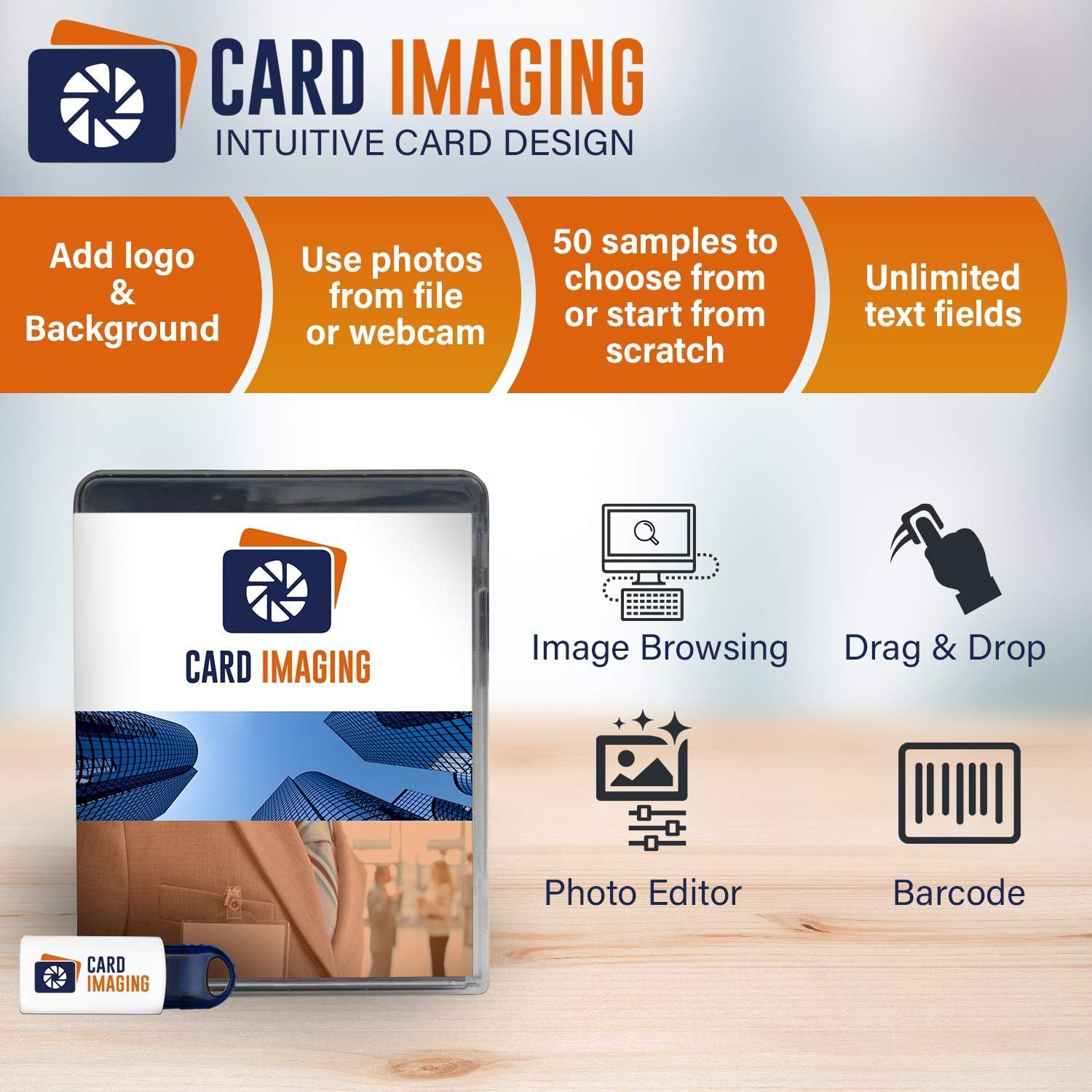Dual Sided ID Card Printer Bundle B222668