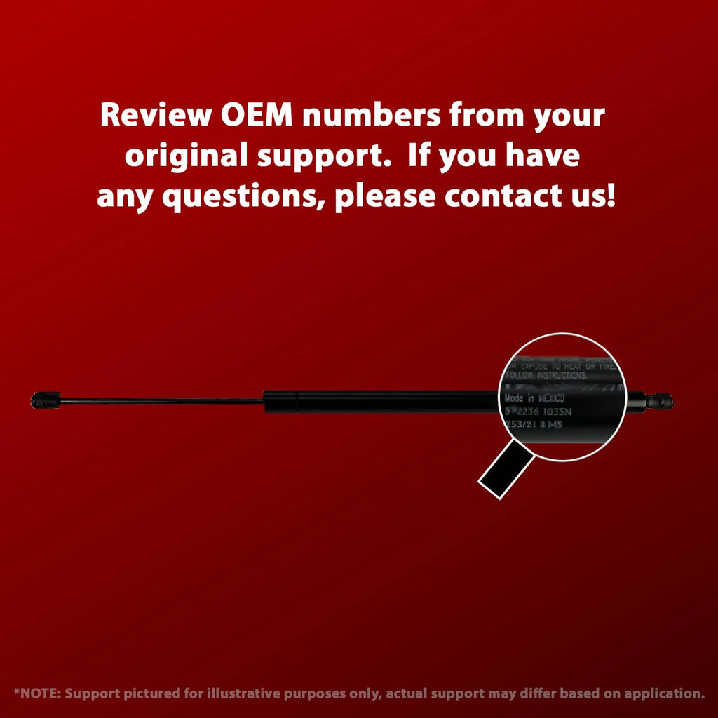 Qty 2 Gas Shock Lift Supports for Honda Hr-V 2016 to 2018 U4358