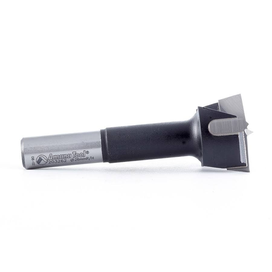 Carbide Tipped Hinge Boring Bit 26mm D x 70mm Long x 10mm Shank I69026