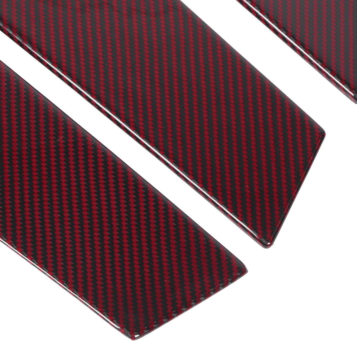 Carbon Fiber B Pillar Post Trim Cover Window Column Stickers Decoration Sticker D280