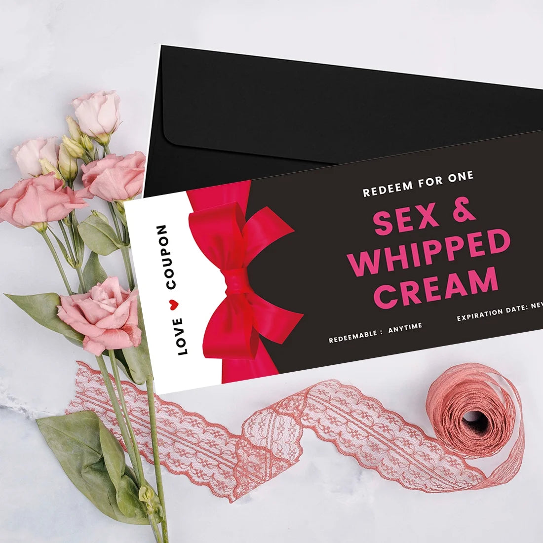 Red Bow Naughty Sexy Love Coupons, 16-Pk R80481