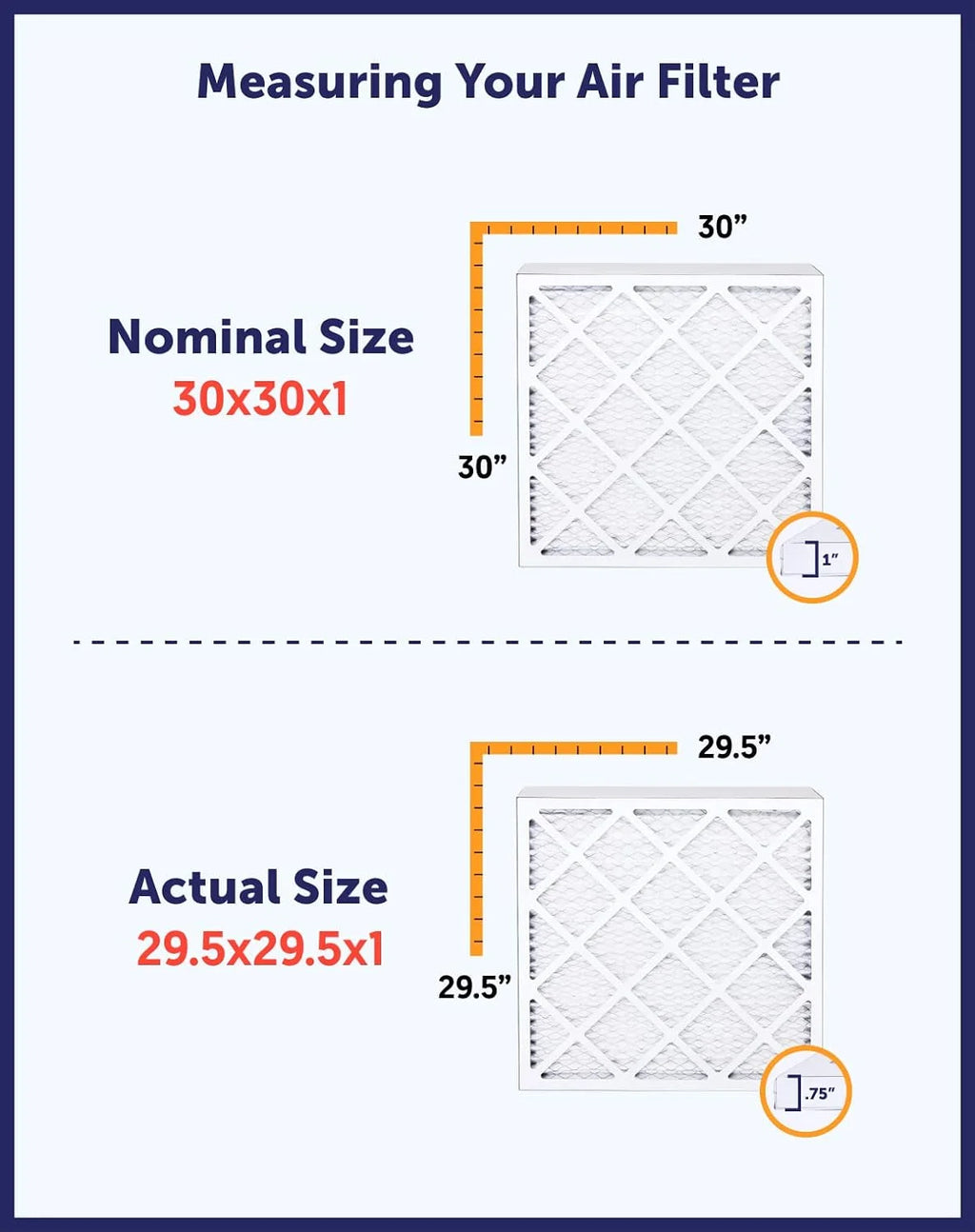 20.5x66x1 MERV 8 Pleated HVAC Air Filter 4-PACK A323