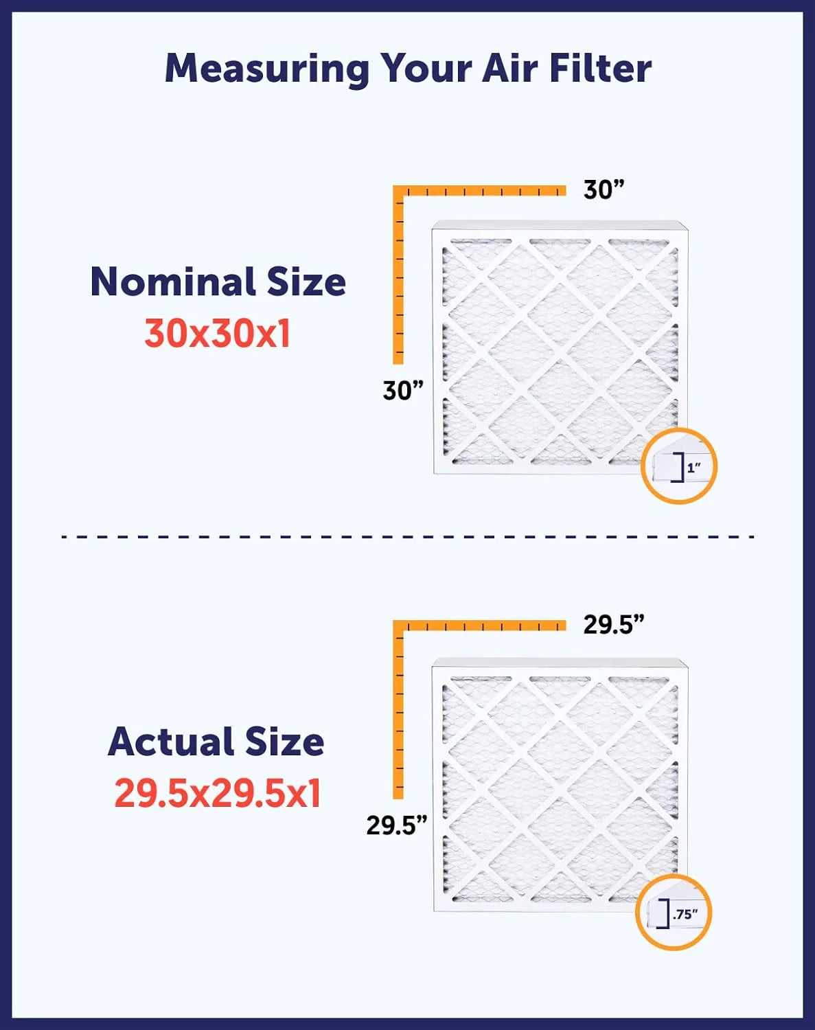 20.5x66x1 MERV 8 Pleated HVAC Air Filter 4-PACK A323
