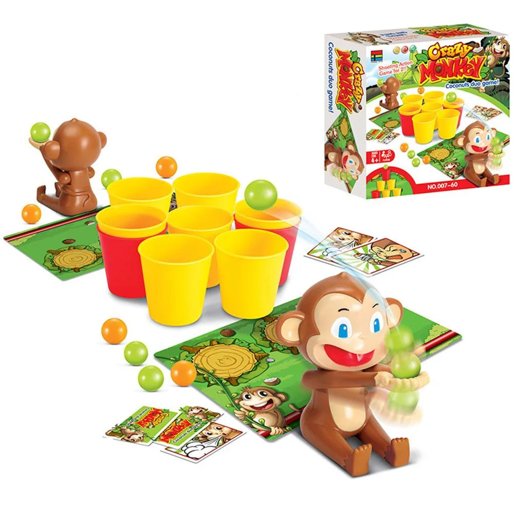 Funny Monkey Shooting Basket Toy Board Game Q41261