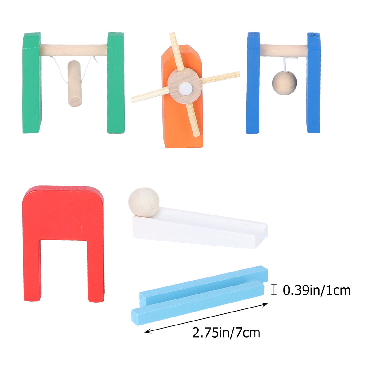 Wooden Domino Blocks Building Toy Educational Toys C359037