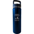 32 Oz Navy Insulated Double Wall Stainless Steel Water Bottle Tumbler W586931