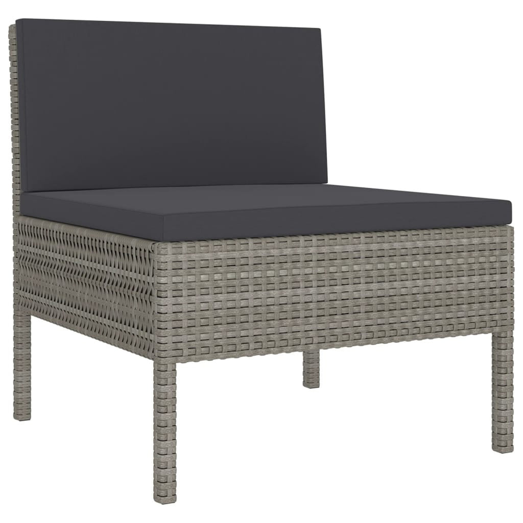 9 Piece Poly Rattan Outdoor Sectional Sofa Set C9274
