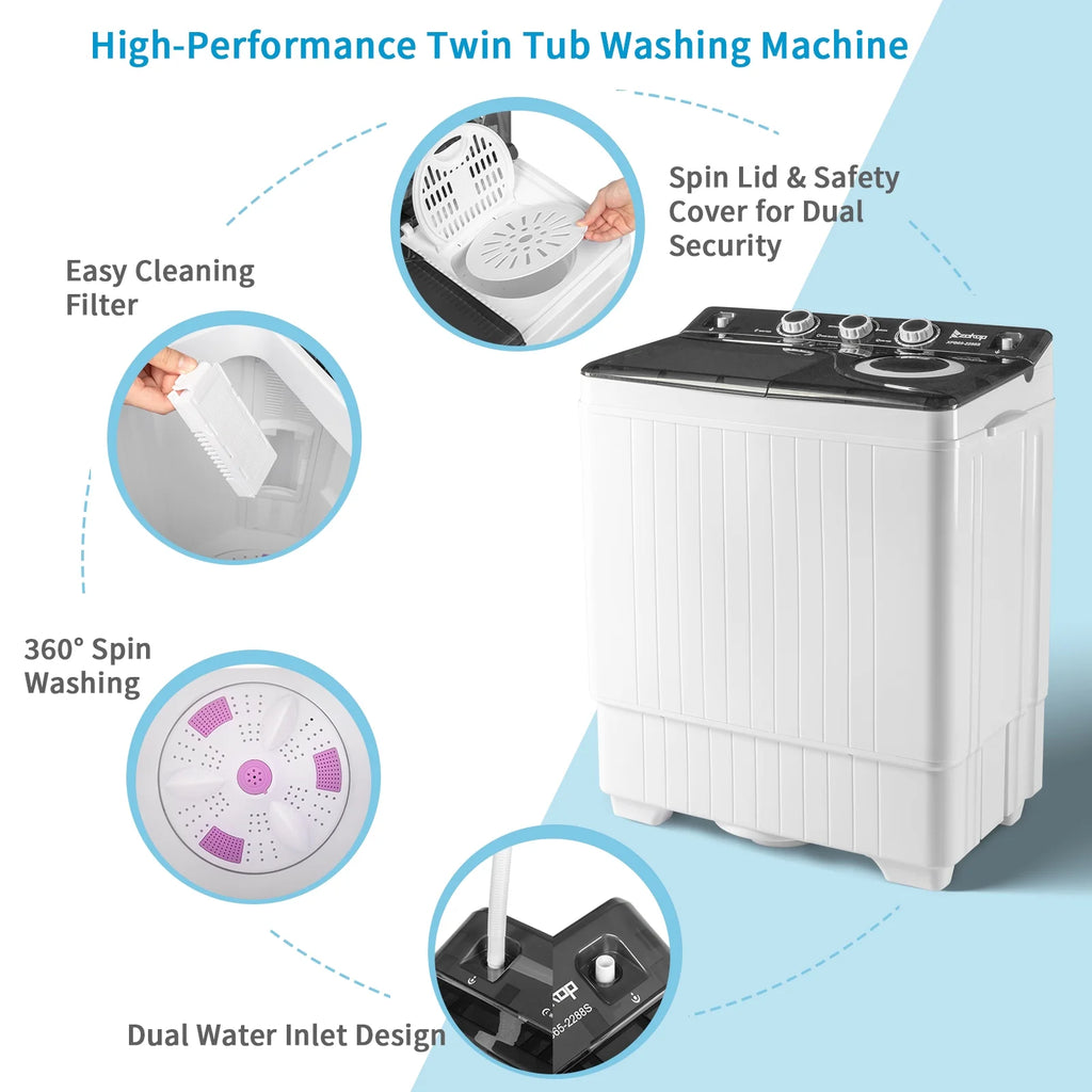 26Lbs Semi-automatic Twin Tub Washing Machine J490141