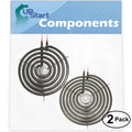 2-Pack 8 inch 6 Turns & 6 inch 5 Turns Surface Burner Elements A2122