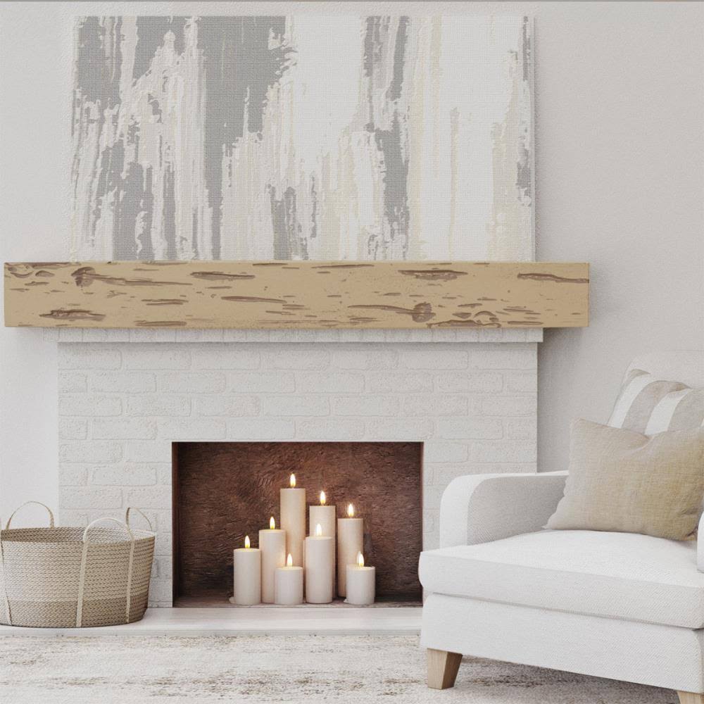 Pecky Cypress Faux Wood Fireplace Mantel Z5709
